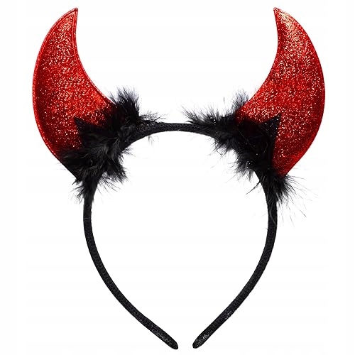 Čelenka S Motivem Halloween Ďábel Rohy Čelenka Motiv Ďábel