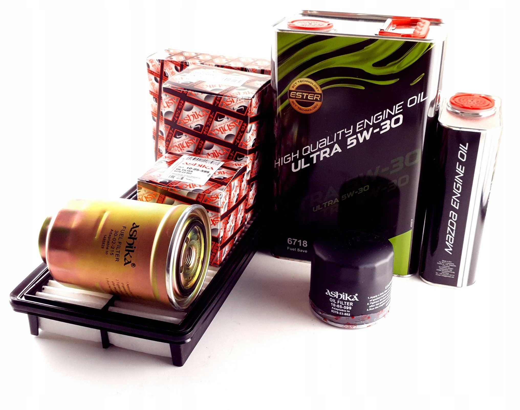 

3 Filtry +5L Oleju 5W30 Mazda Gh 2.0DI 140KM 07-10