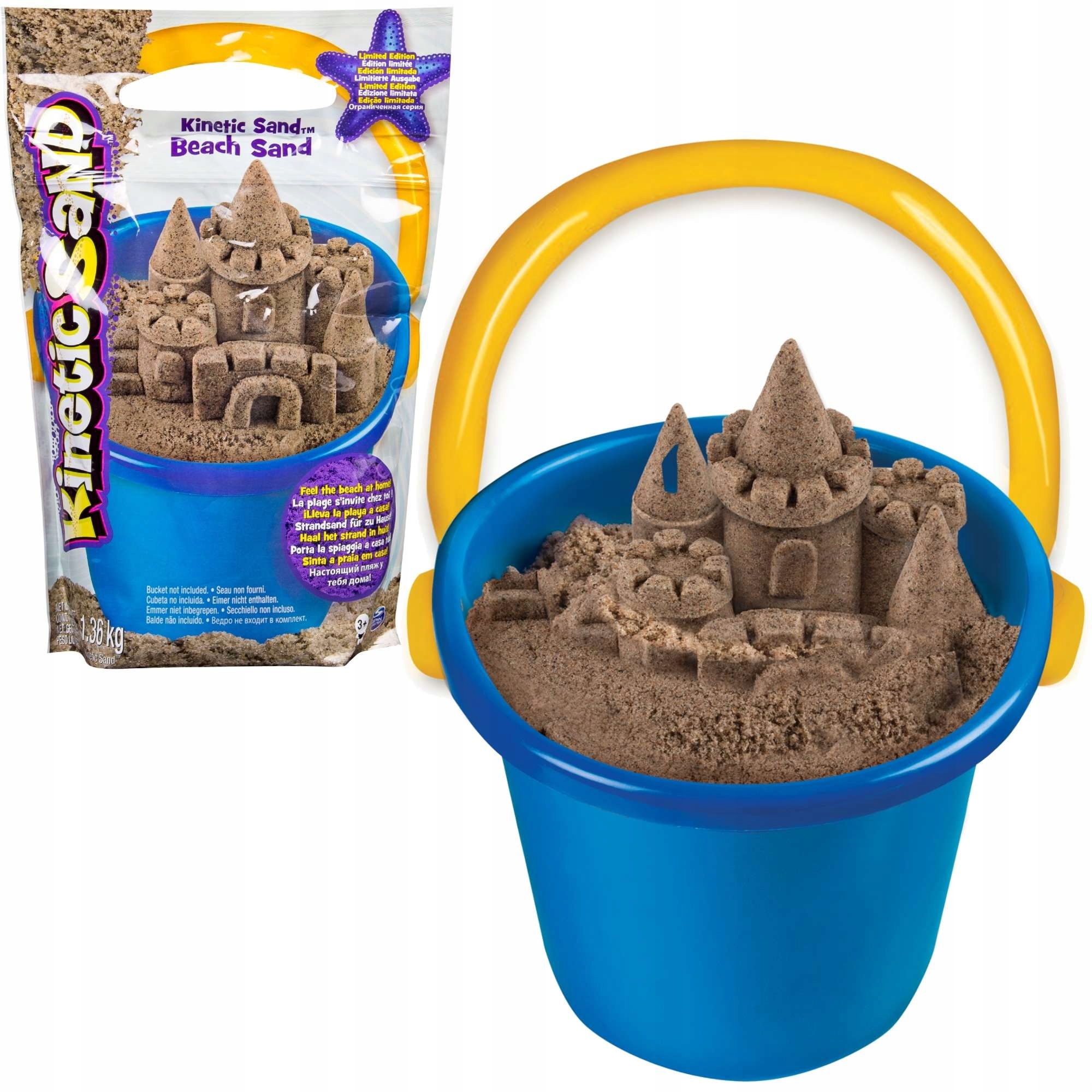 

Kinetic Sand Piasek Kinetyczny Plażowy 1,36KG Brąz