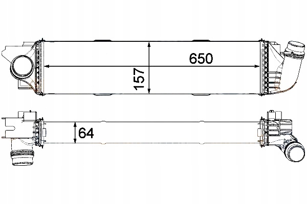 INTERCOOLER OPEL VIVARO 1,6CDTI RENAULT TRAFIC III Producent części Hella