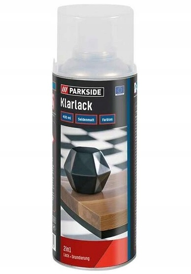 Lakier w sprayu PARKSIDE bezbarwny mat 400 ml.