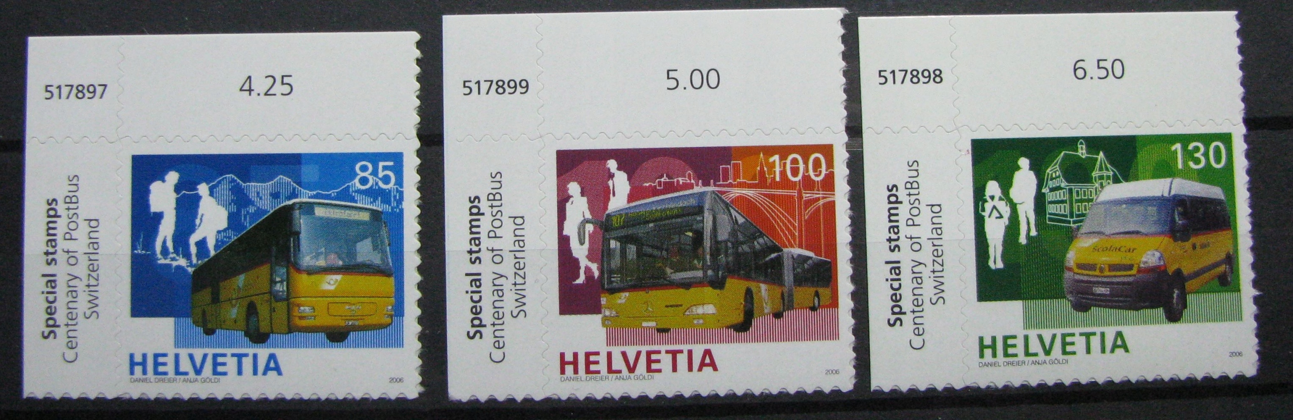 SZWAJCARIA - Mi 1956-1958 **