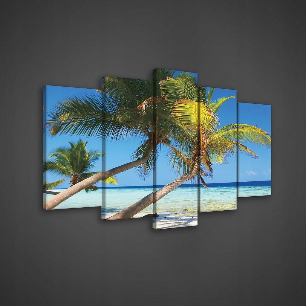 Obraz 170x100 Tropická pláž palmy oceán ostrov raj odpočinok exotika