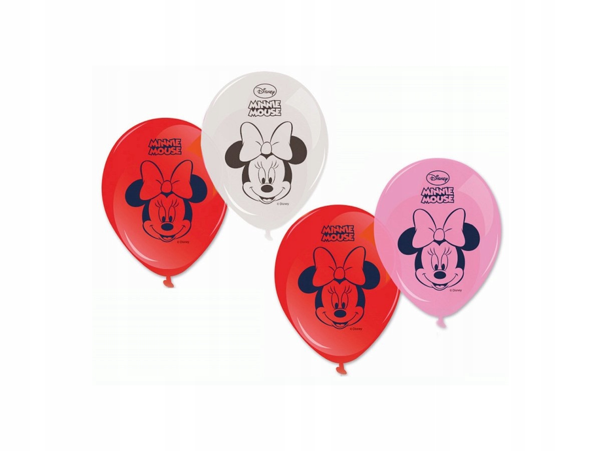 

Balony urodzinowe Myszka Minnie - 28 cm - 8 szt