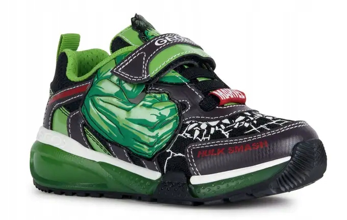 

Sneakersy Geox J35FEB Hulk Led świecące Marvel R30