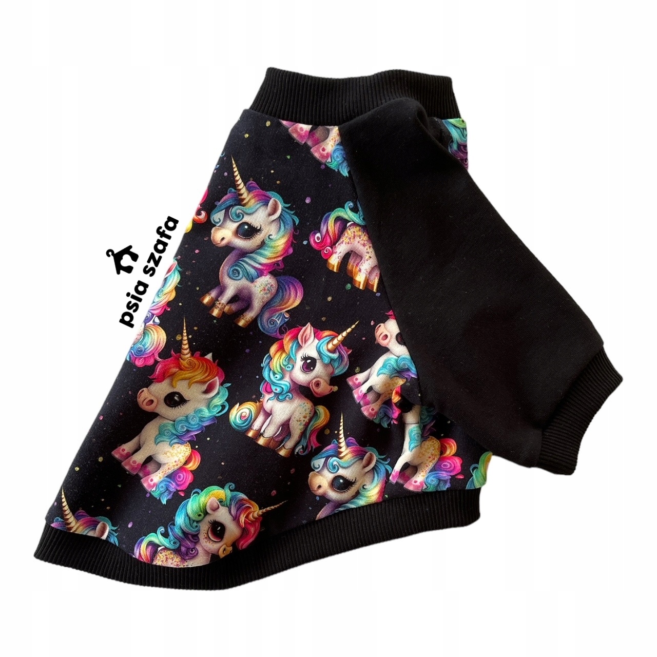 Levně Mikina pro psa s raglánovým rukávem Jednorožci