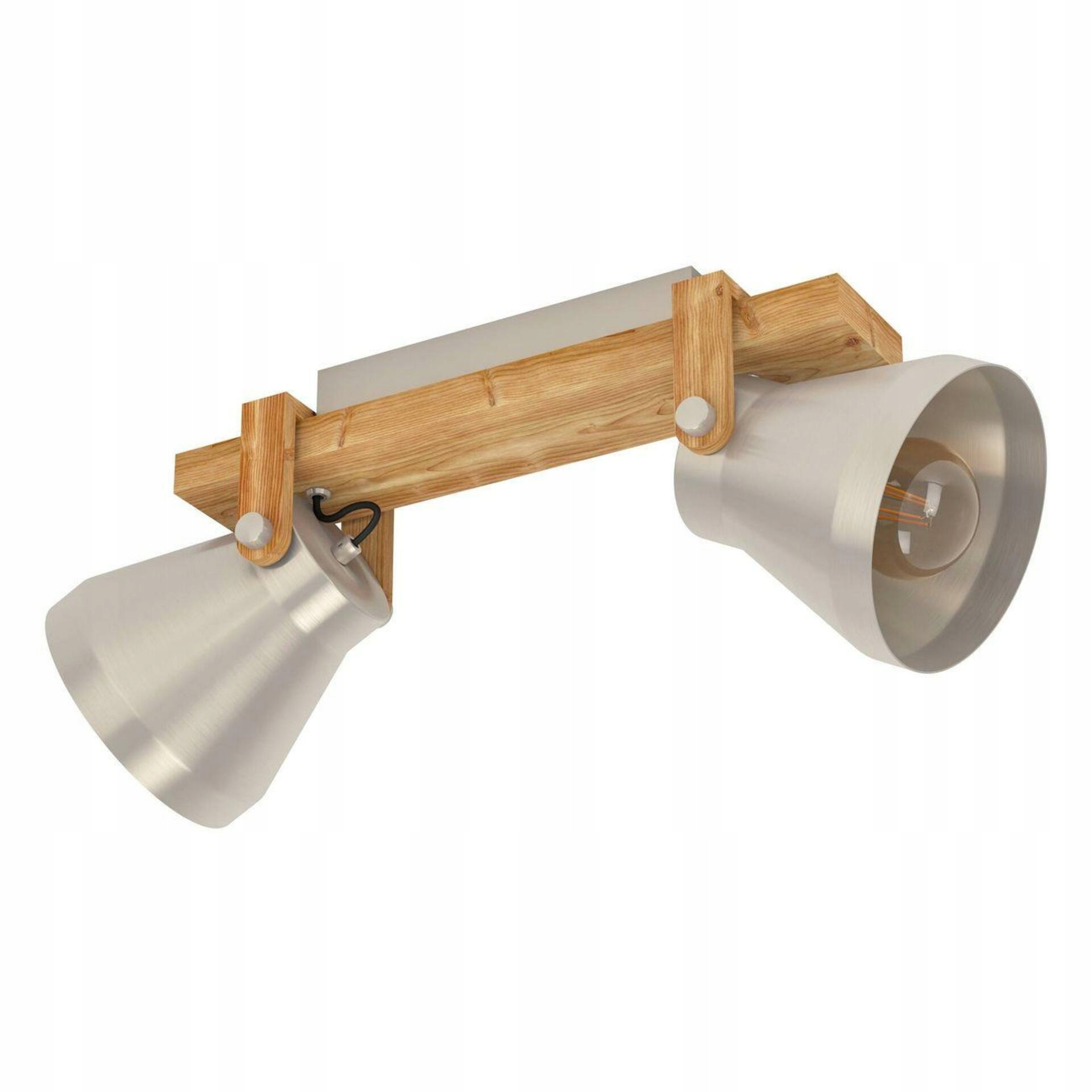 Bodové svietidlo Eglo Cawton 2xE27 oceľ/drevo 585mm