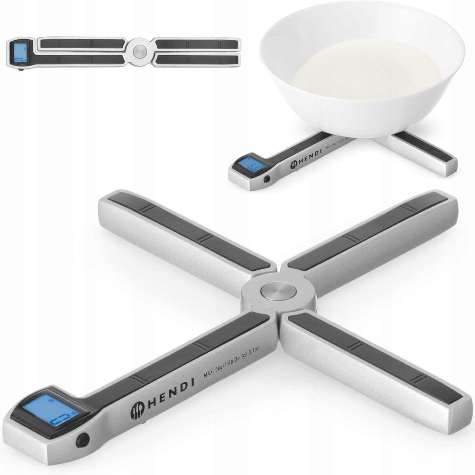 Gastronomická Kuchyňská Váha Skládací Do 5 Kg LCD Elektronická, Přesná