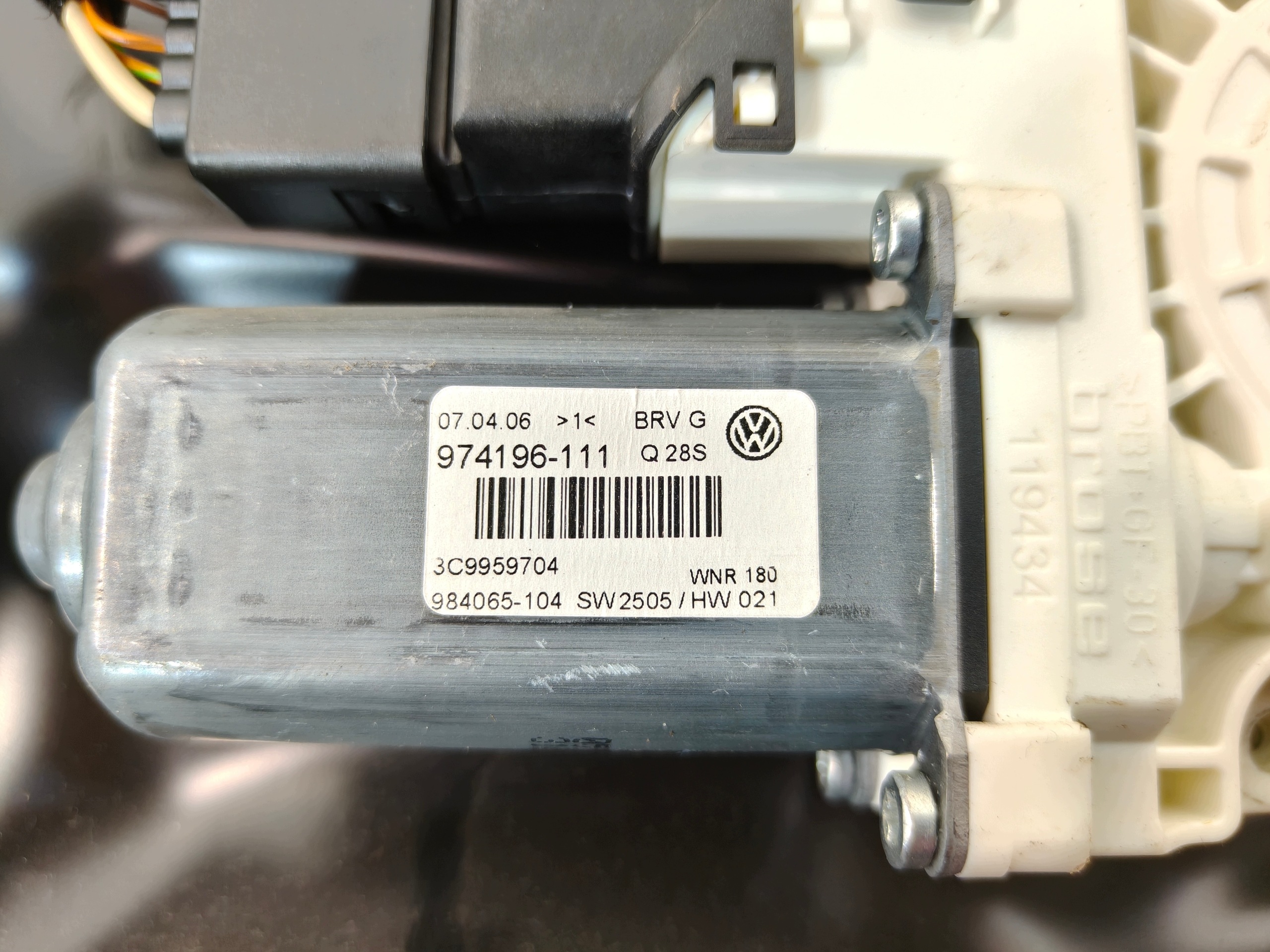 Mécanisme Vitres prawej Arrière OE 3C9959704 VW Passat B6 05-10
