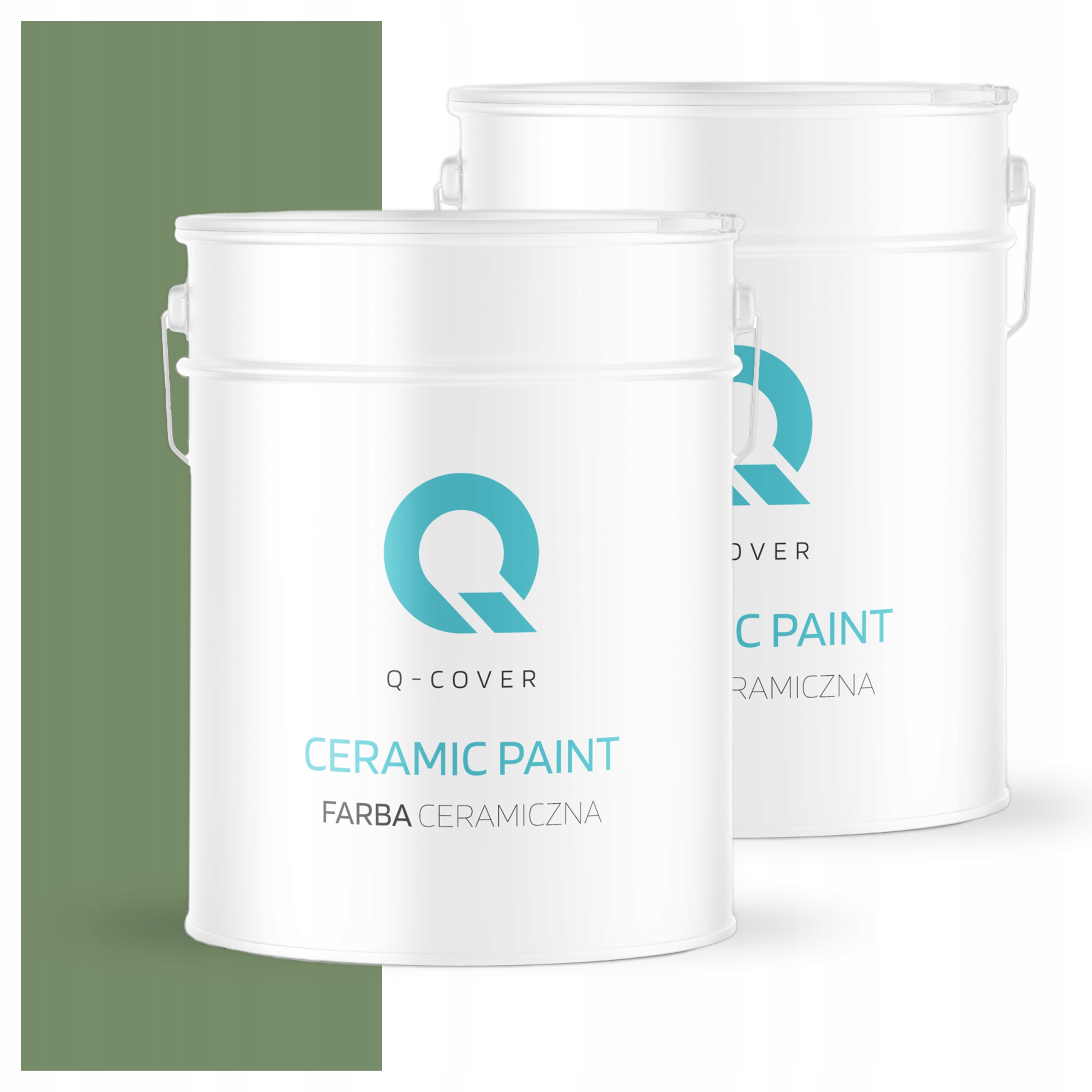 Keramická umývateľná farba na interiér 10L Hlboká matná zelená Tmavá H2123