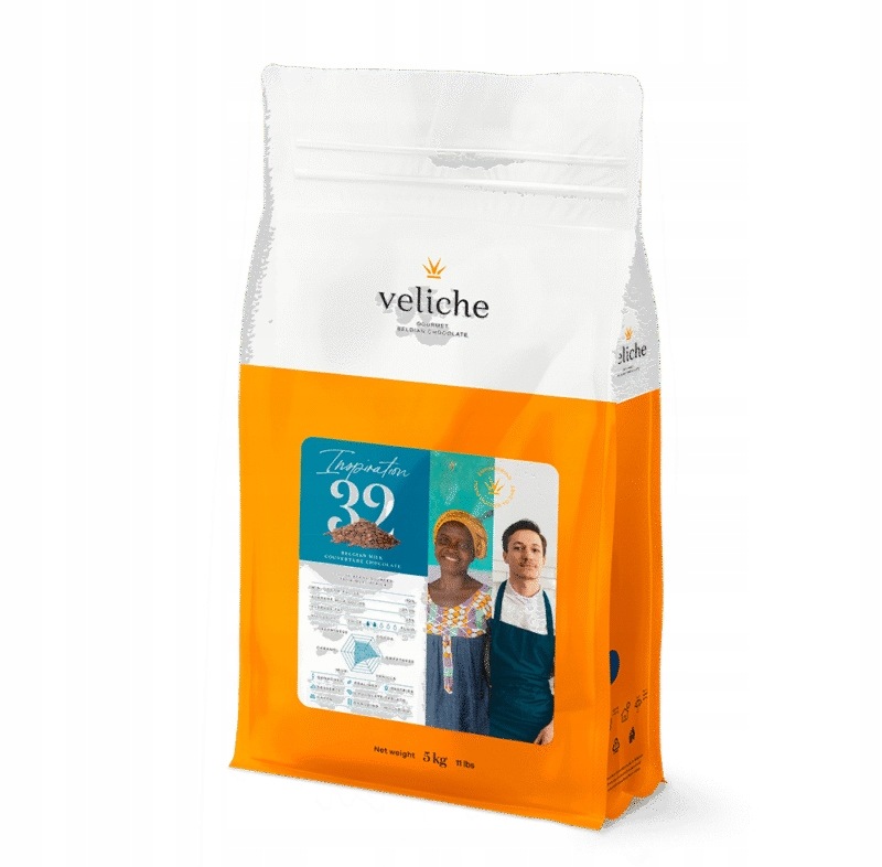 Veliche 32% mleczna czekolada belgijska (milk Inspiration) 5kg