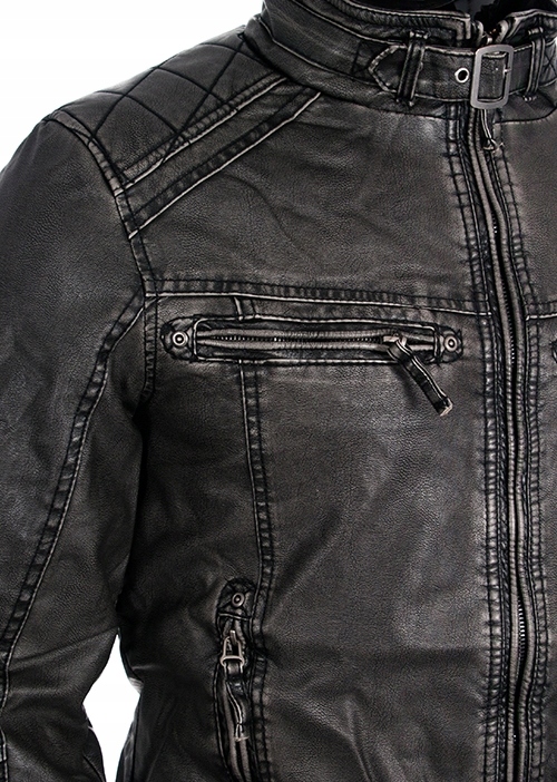 Kurtka Skóra CIPO BAXX Motor Racing Zamki Rodzaj bomber