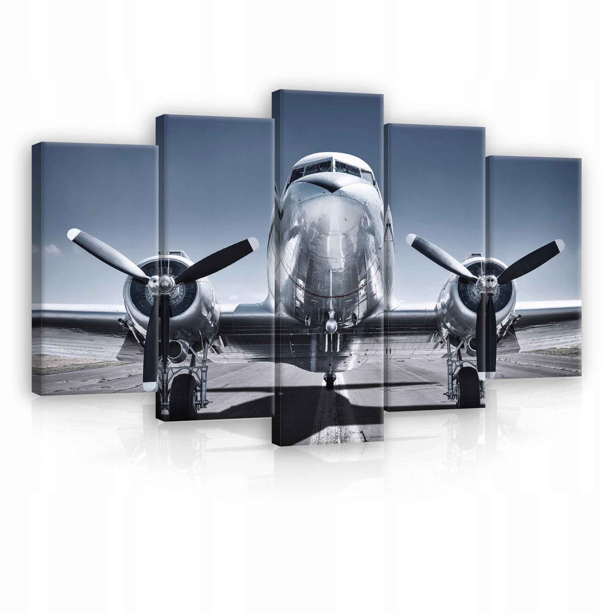 Obraz 100x60 Letadlo vintage klasické letectvo DC-3 metal cestování dobrodružství