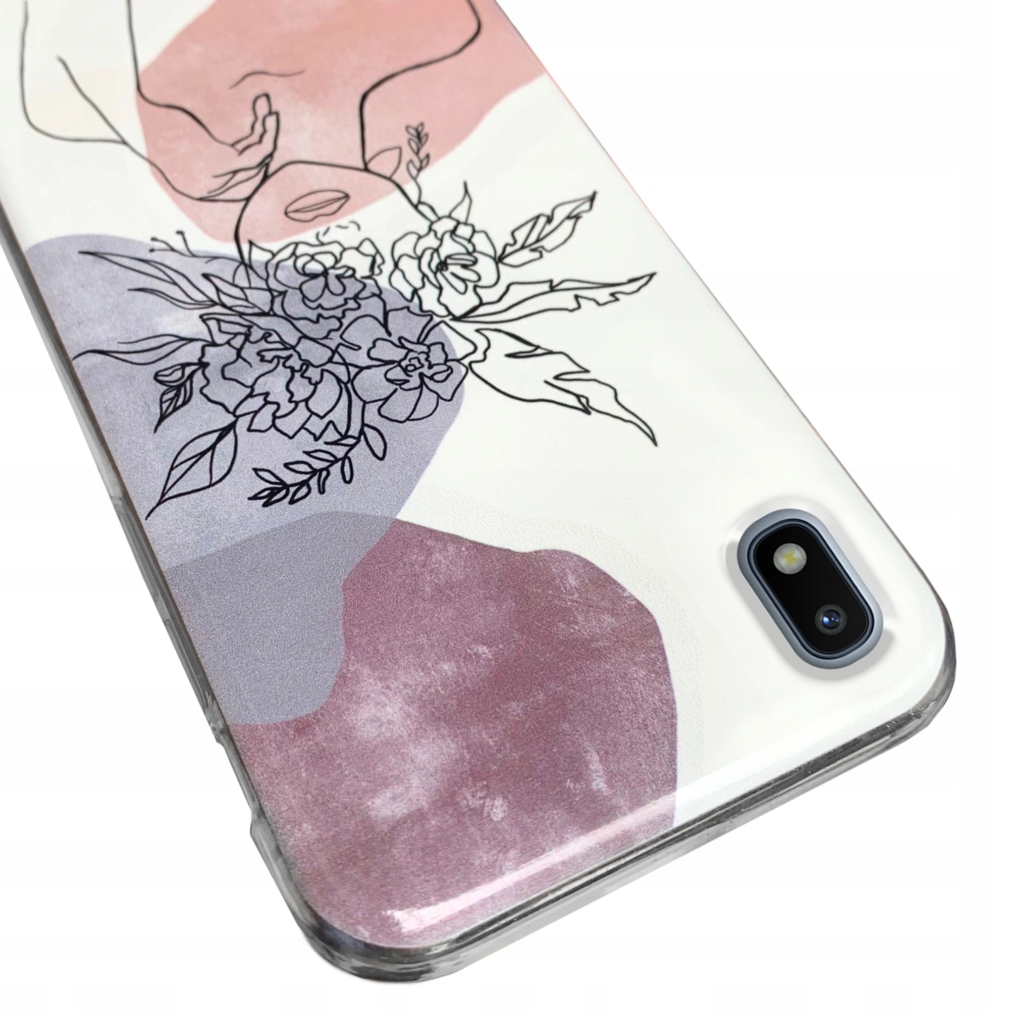 

Grube etui 2MM do Samsung A10 wzory + Szkło