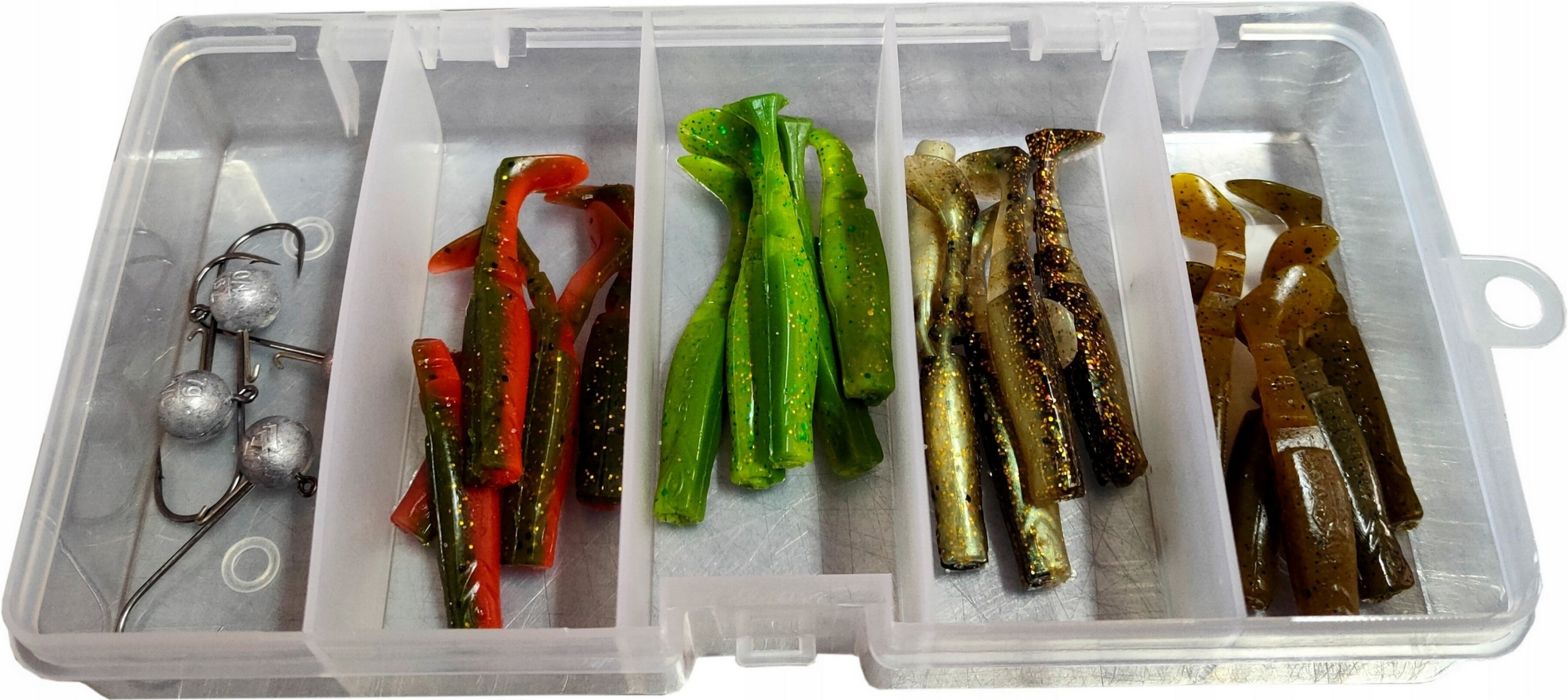 Mikado zestaw przynęt fishunter okoń 20 gum 5.5cm Kod producenta CS-BOX-01