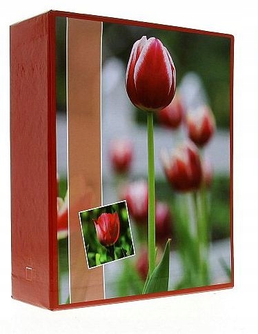 Album w pudełku na zdjęcia wsuwane 10x15 300 zdjęć kwiaty