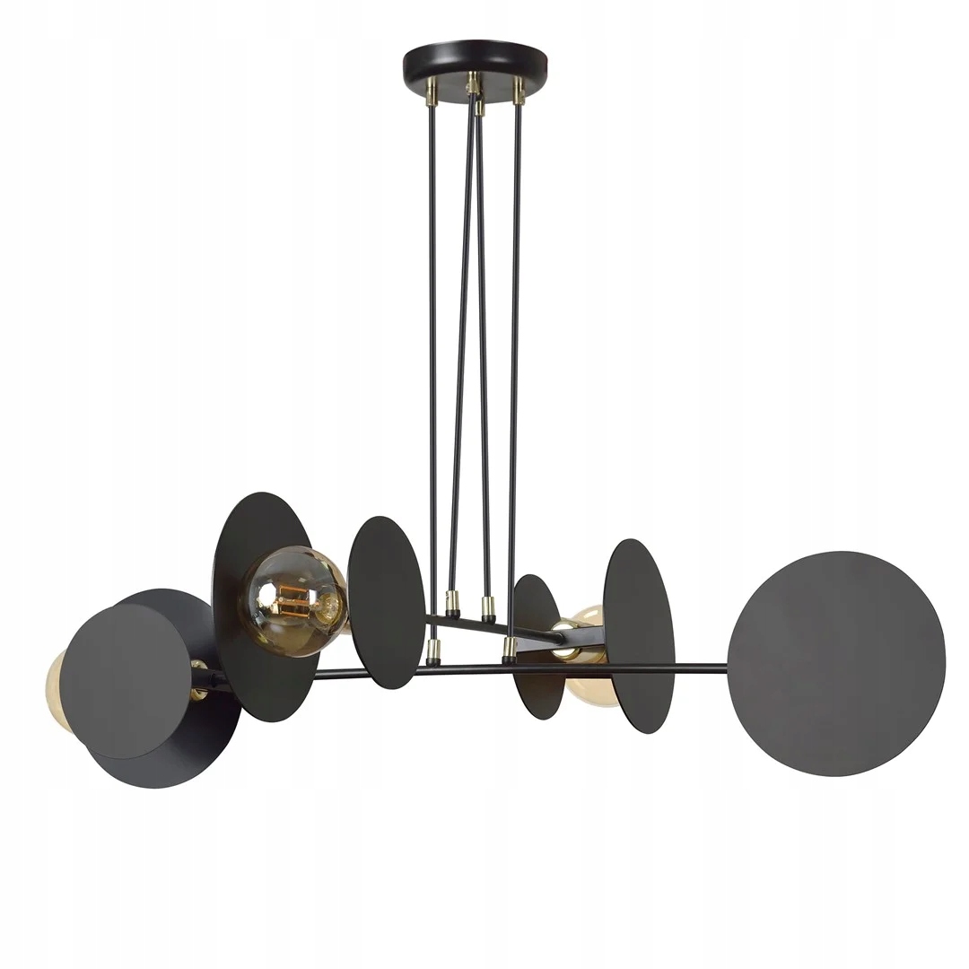 Lustr Emibig Idea 4xE27 Černý Kov 100 cm Moderní Stropní
