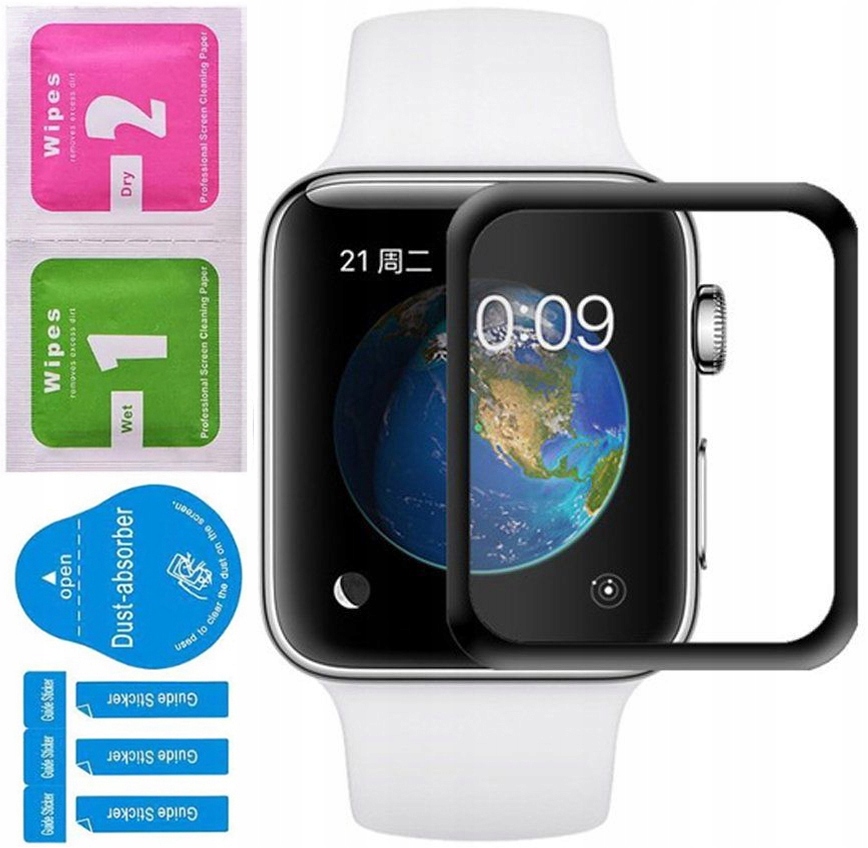 

Szkło Hartowane 3D Do Apple Watch 1 2 3 4 5 6 44MM