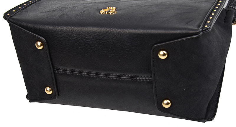 LuluCastagnette Torebka Damska kuferek do ręki MISIO PASEK na ramię Materiał dominujący skóra ekologiczna