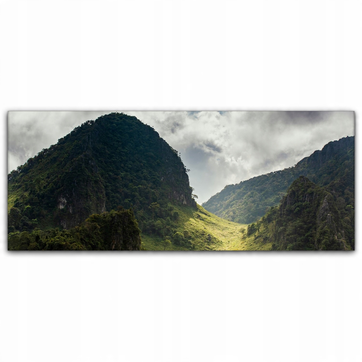 

Obraz canvas na ścianę 125x50 Góry Tropiki Deszcz