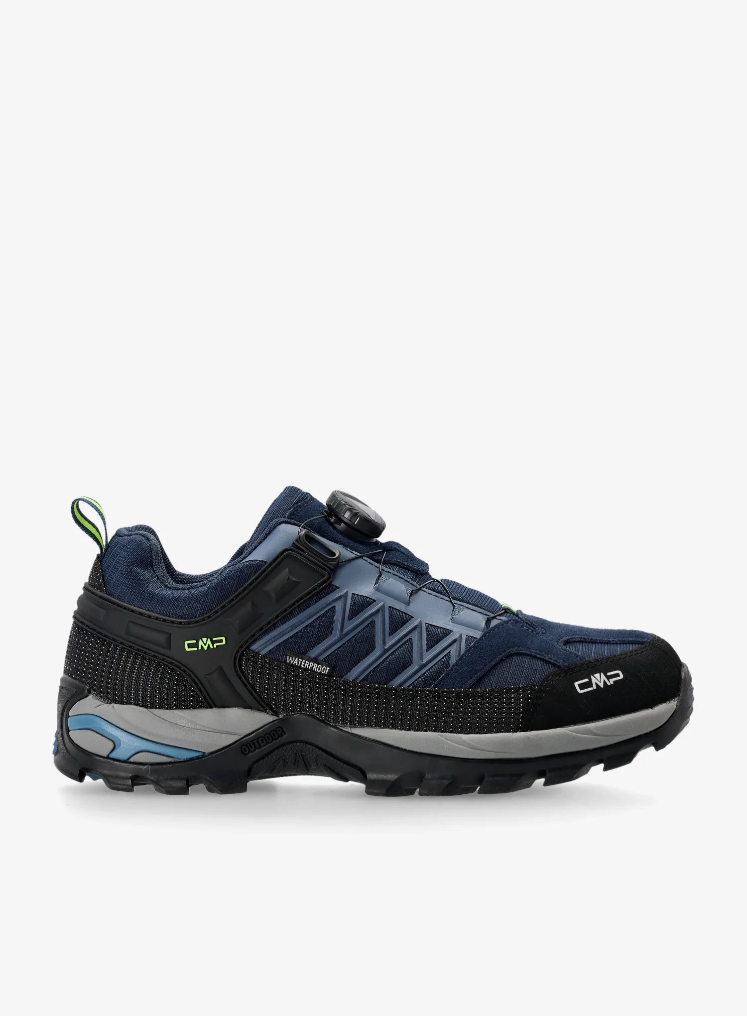 Turistické boty Cmp Rigel Low Fitgo Wp blue ink/yellow fluo 41