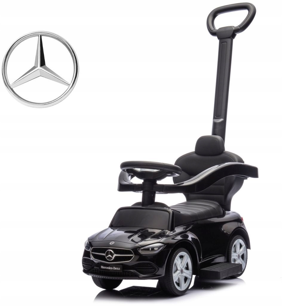 Jeździk Milly Mally Pojazd Mercedes C-class Rączka Pchacz Multimedialny