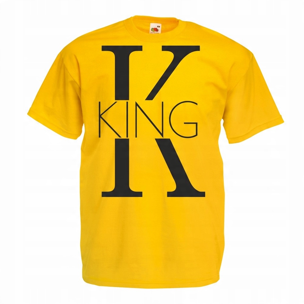 

Koszulka king król dla par S żółta
