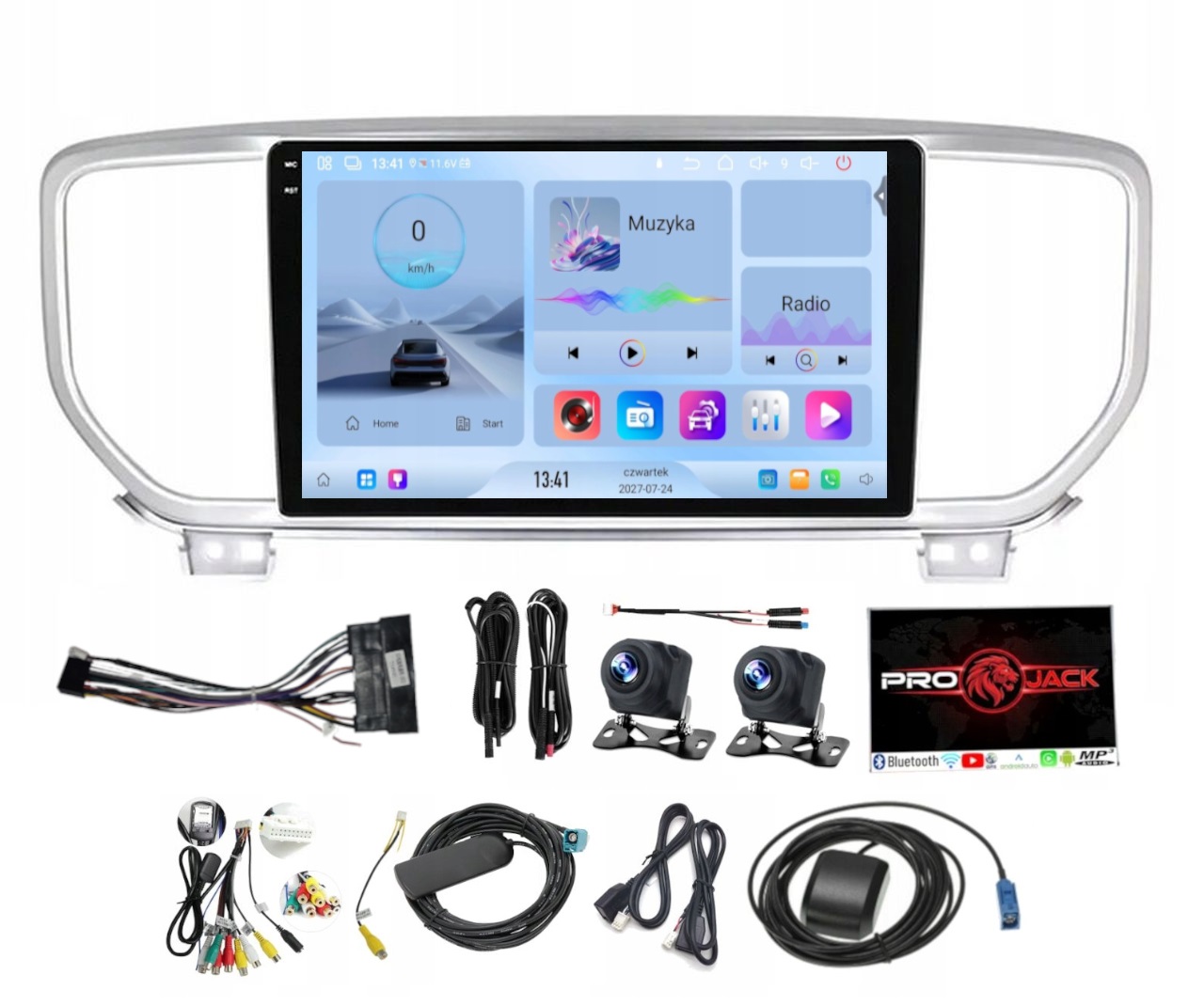 Rádio Navigácia Carplay Gps Android Kia Sportage 2018-2022 4GB 64GB Sim