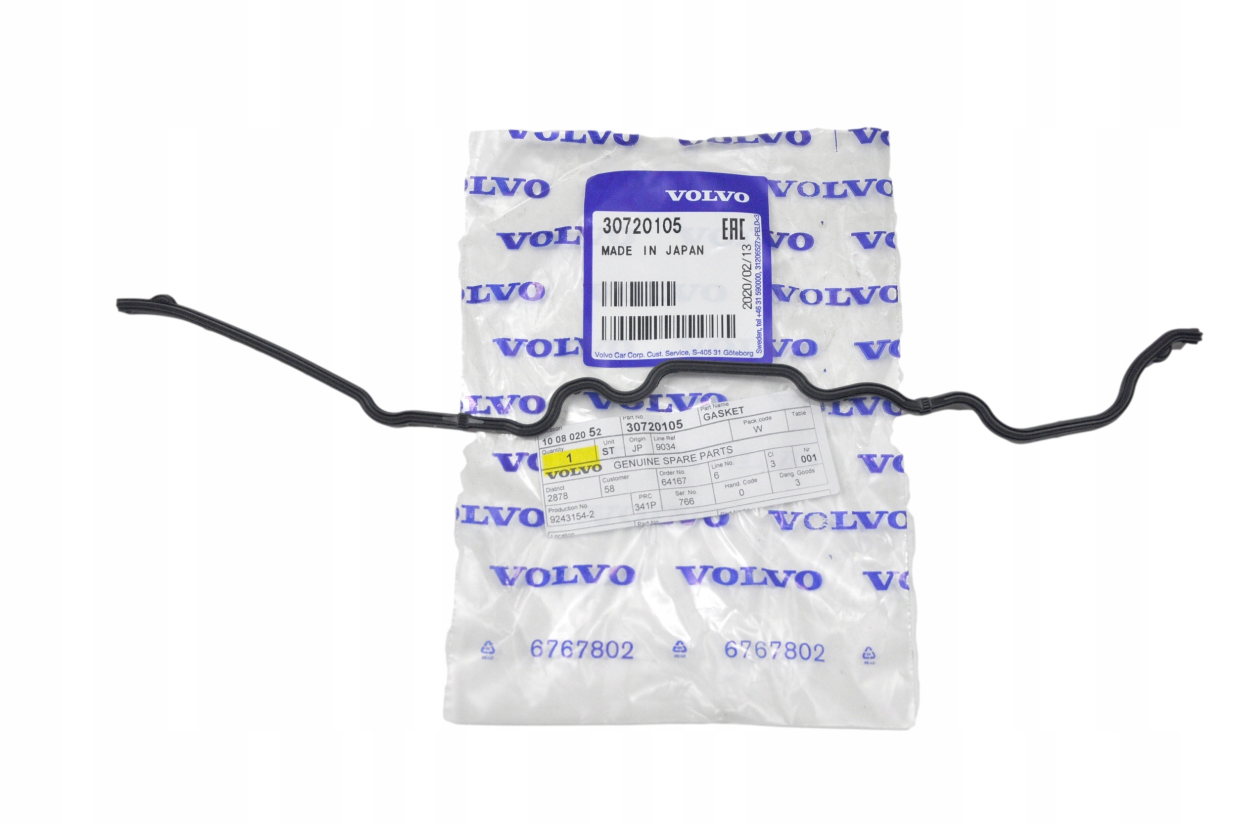 VOLVO XC90 4,4 V8 prawa uszczelka pokrywy rozrzadu