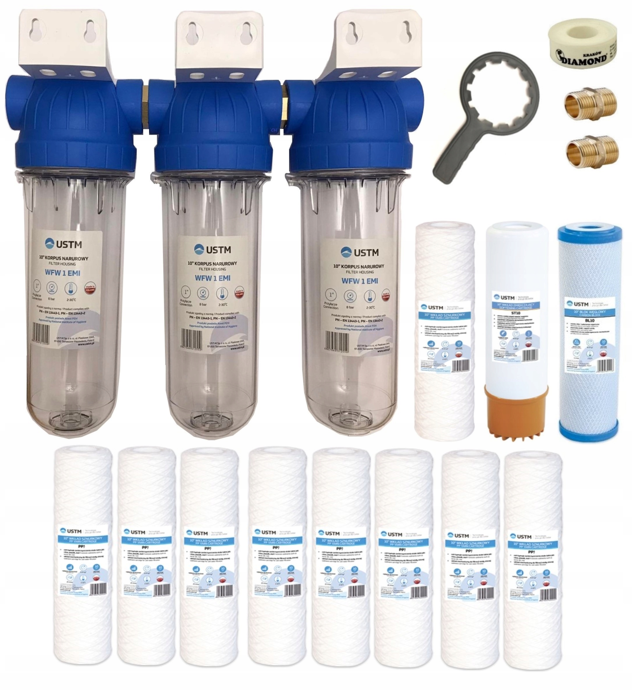 Filtr Do Wody Na Cały Dom Zmiękczacz 1" Ustm