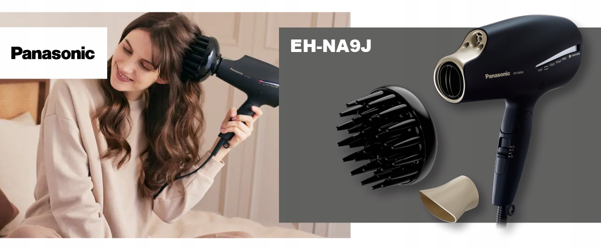 Panasonic EH-NA9J Suszarka do włosów Dyfuzor 1800W Panasonic EH-NA9J Suszarka do włosów Dyfuzor 1800W