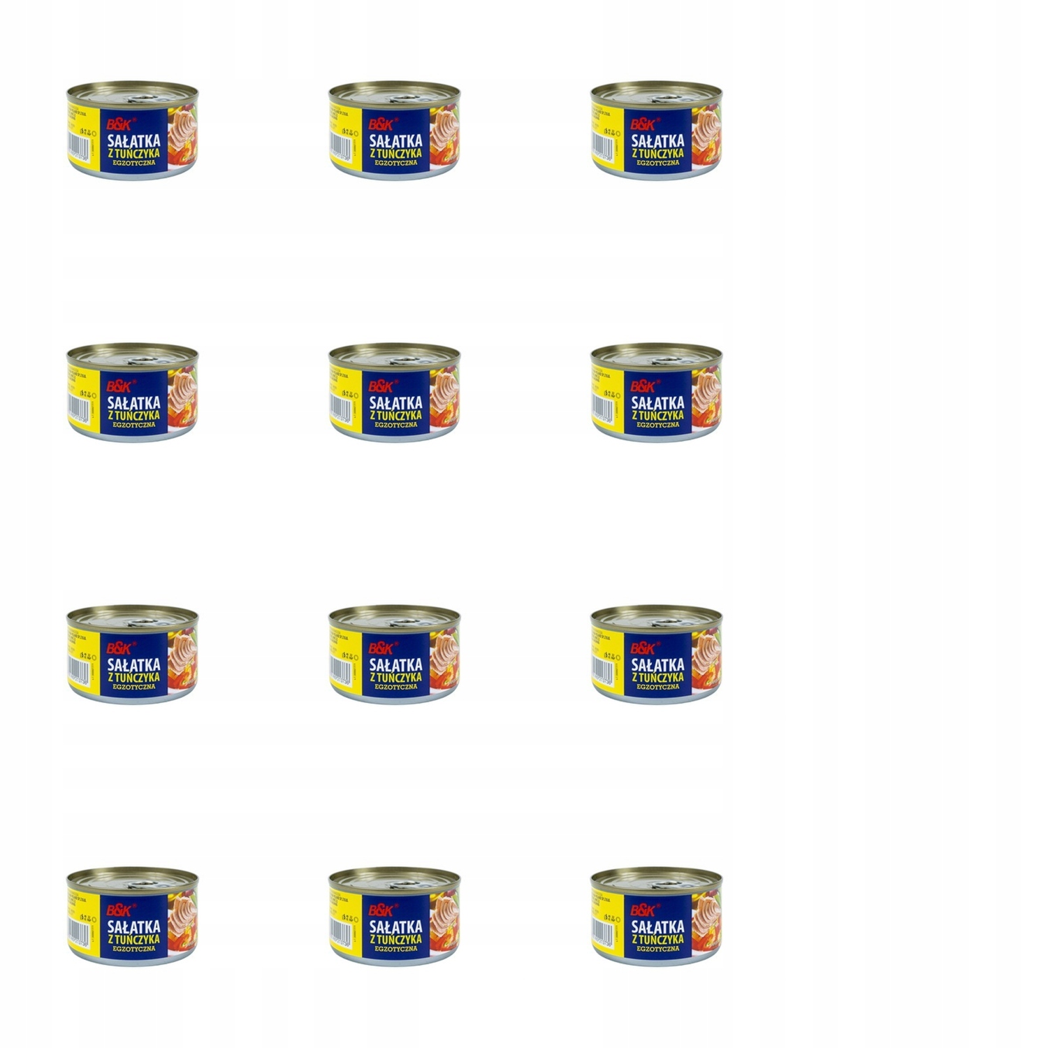 12 x 185 g B&amp;k Exotický salát z tuňáka Svařovací