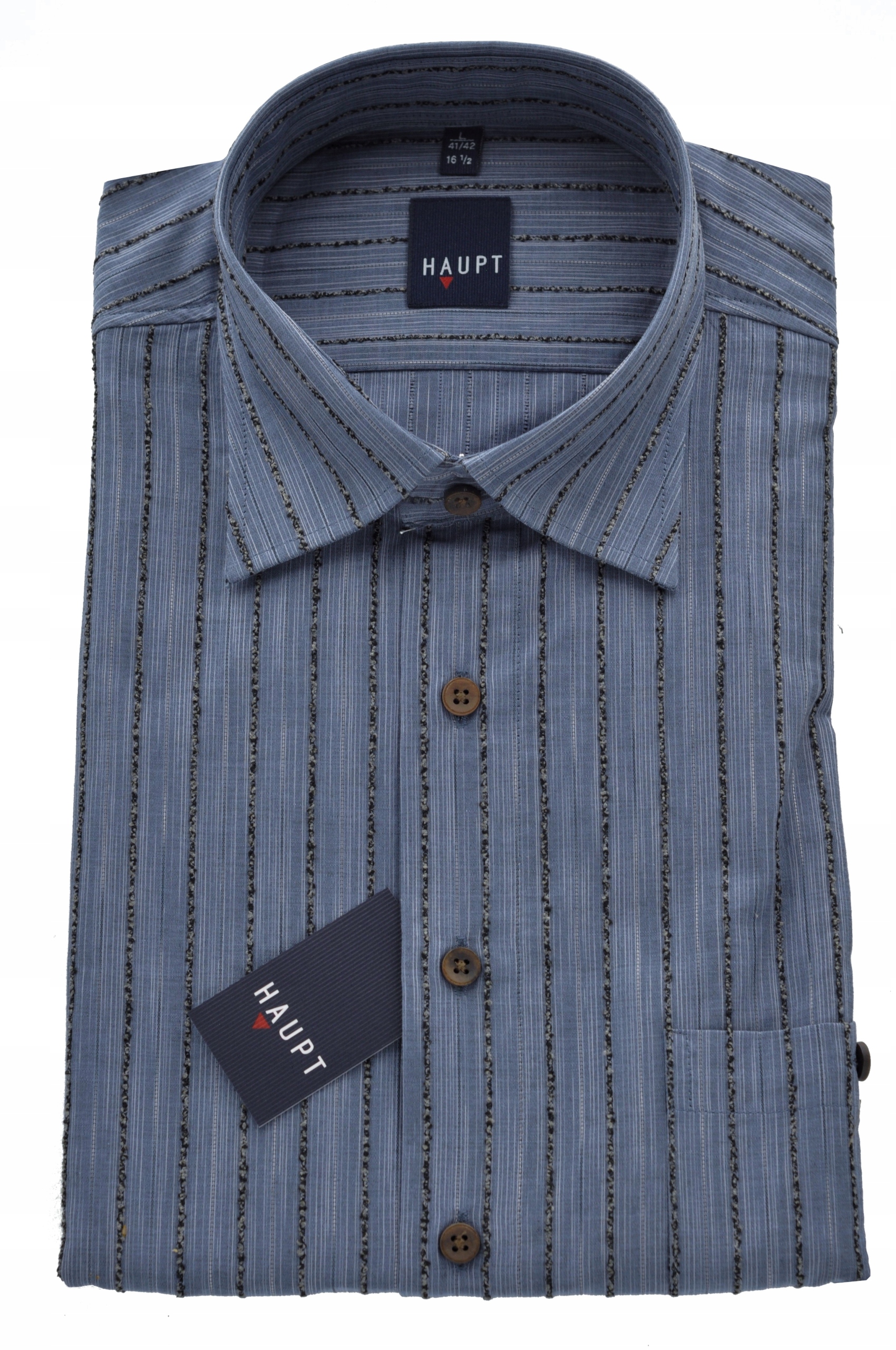 Haupt Elegantní pánská pruhovaná košile M 39/40