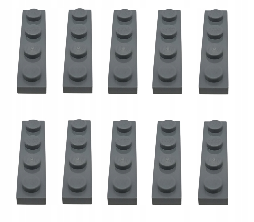 

Lego Płytka 1X4 Ciemny Szary 4211001 3710 10 Szt
