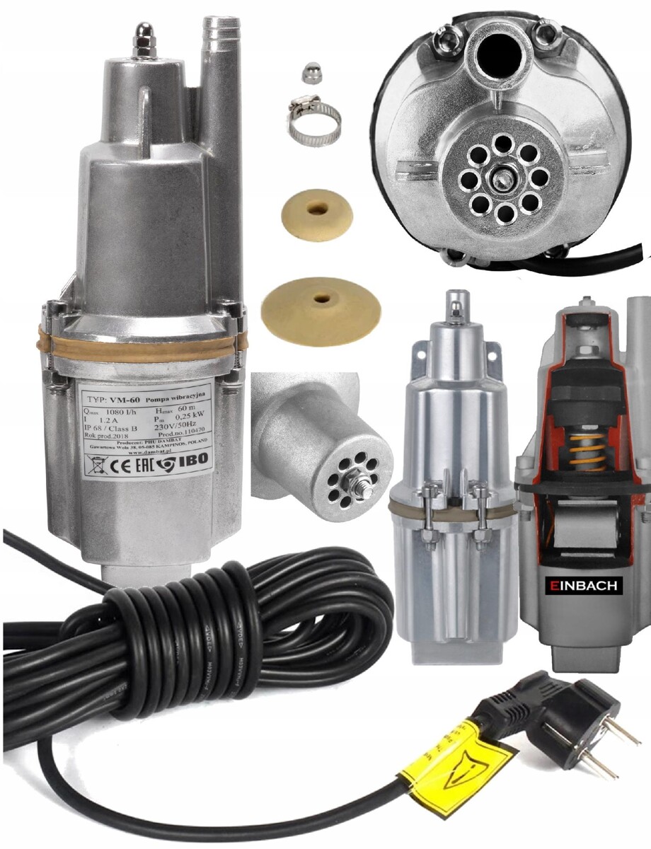 

Pompa Wody Ruska 450W Wibracyjna Ciśnieniowa Nurek