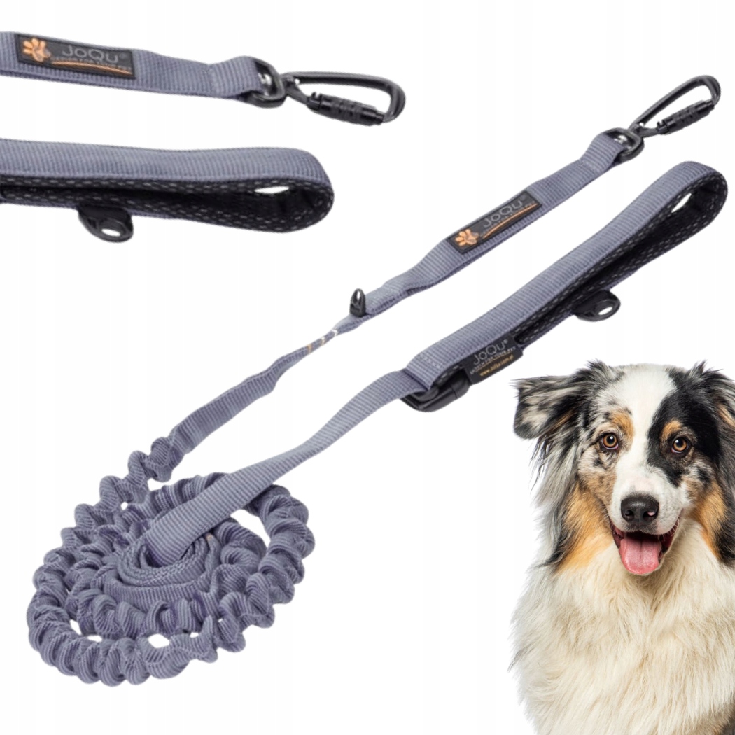 Levně Vodítko S Tlumičem JoQu Ultra Strong Runners Šedá