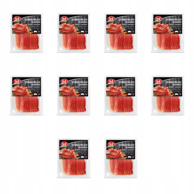 Schwarzwaldská šunka, plátky 80 g, Bell X10
