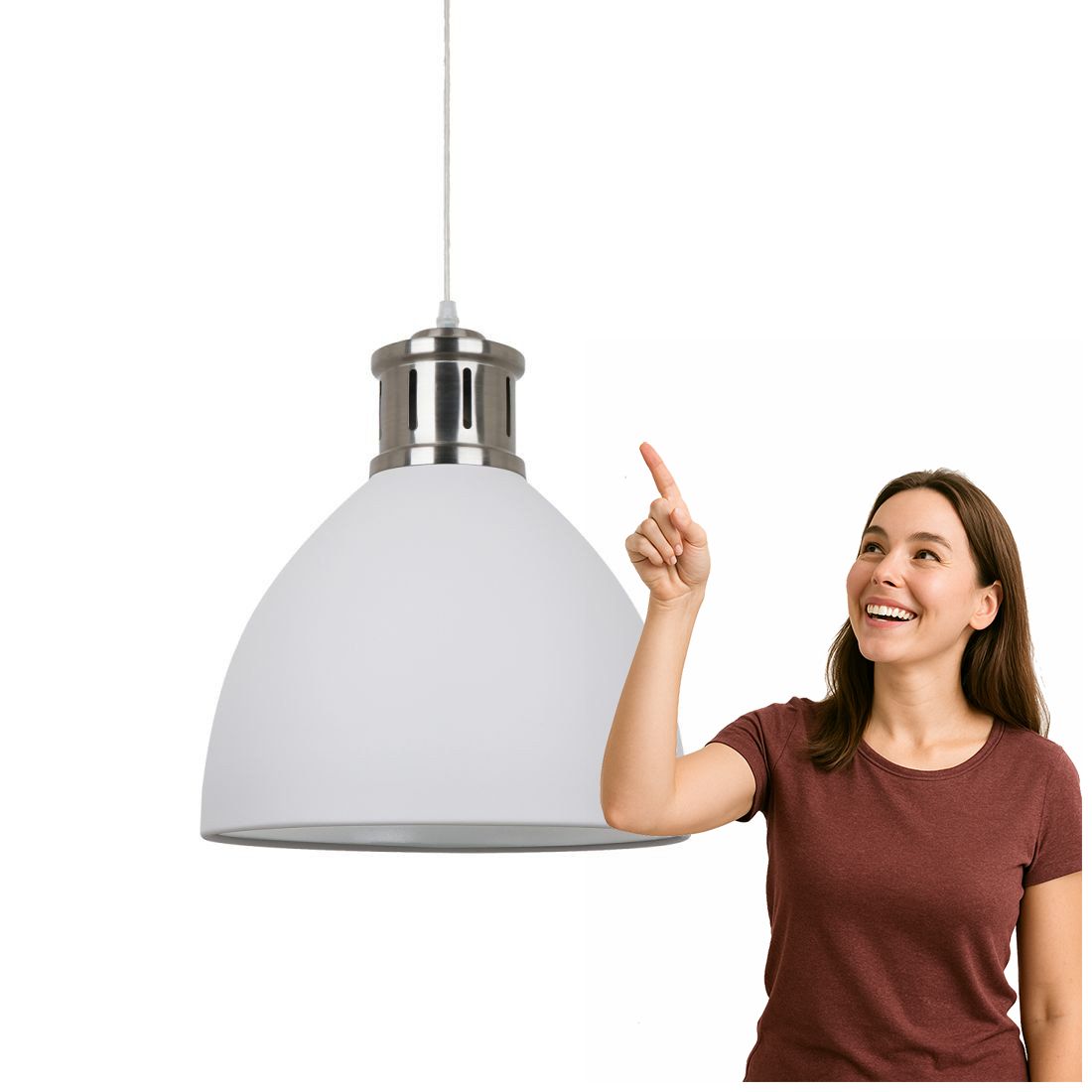 Závěsná lampa Lola MD-HN8100-WH+S.NICK Italux