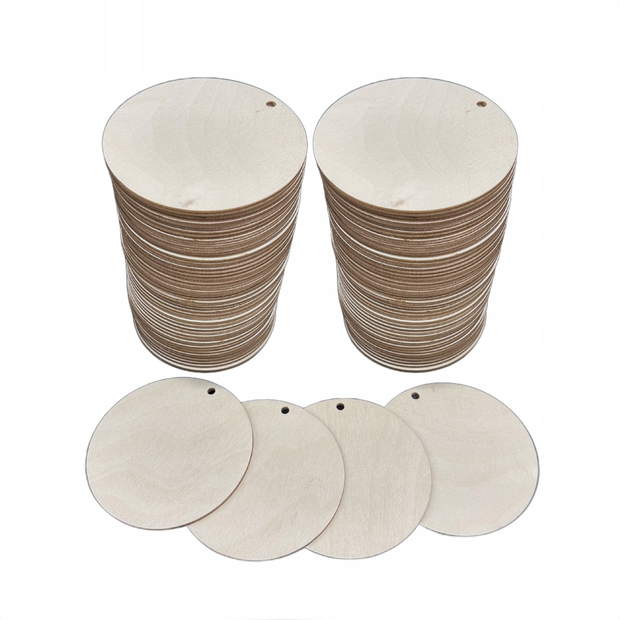 Kolečka z překližky pro zdobení 100 Kusů 8 cm Překližka 3 mm