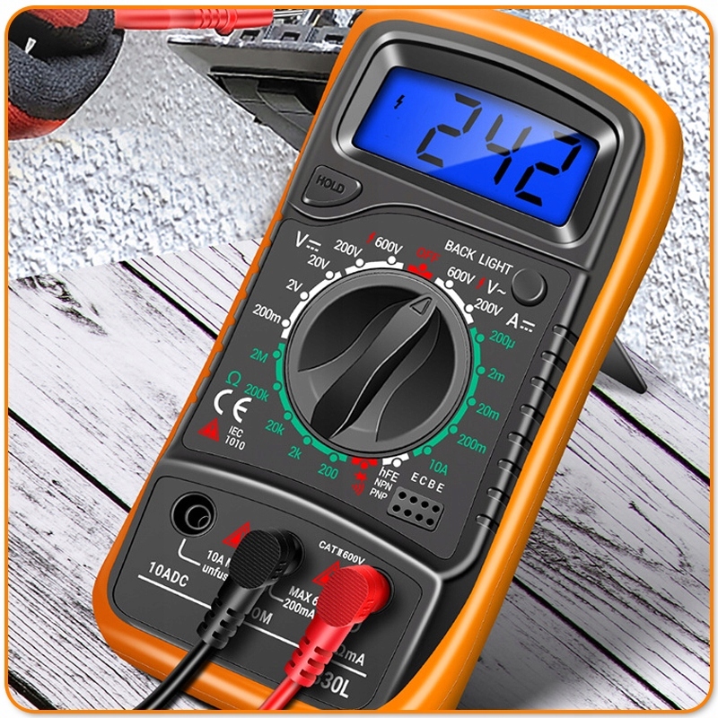 PROFESJONALNY MIERNIK POBORU PRĄDU MULTIMETR CYFROWY ELEKTRYCZNY LCD TESTER EAN (GTIN) 5907022720044