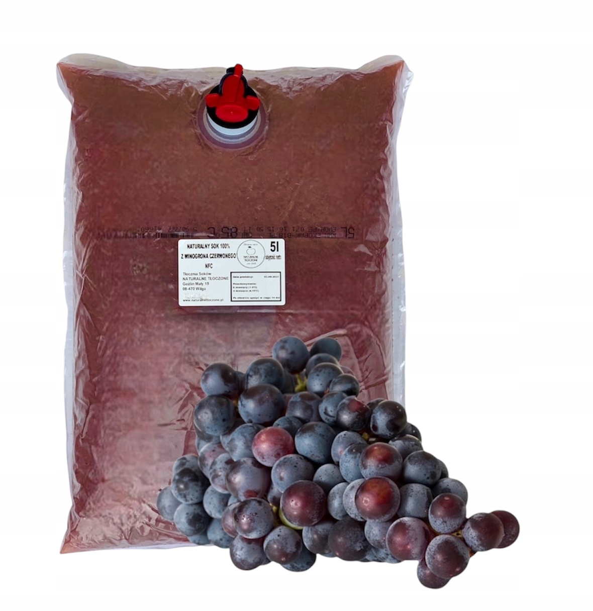 Levně Šťáva z Hroznové Víno 100% 5 l (na Víno, hroznové víno Nfc)