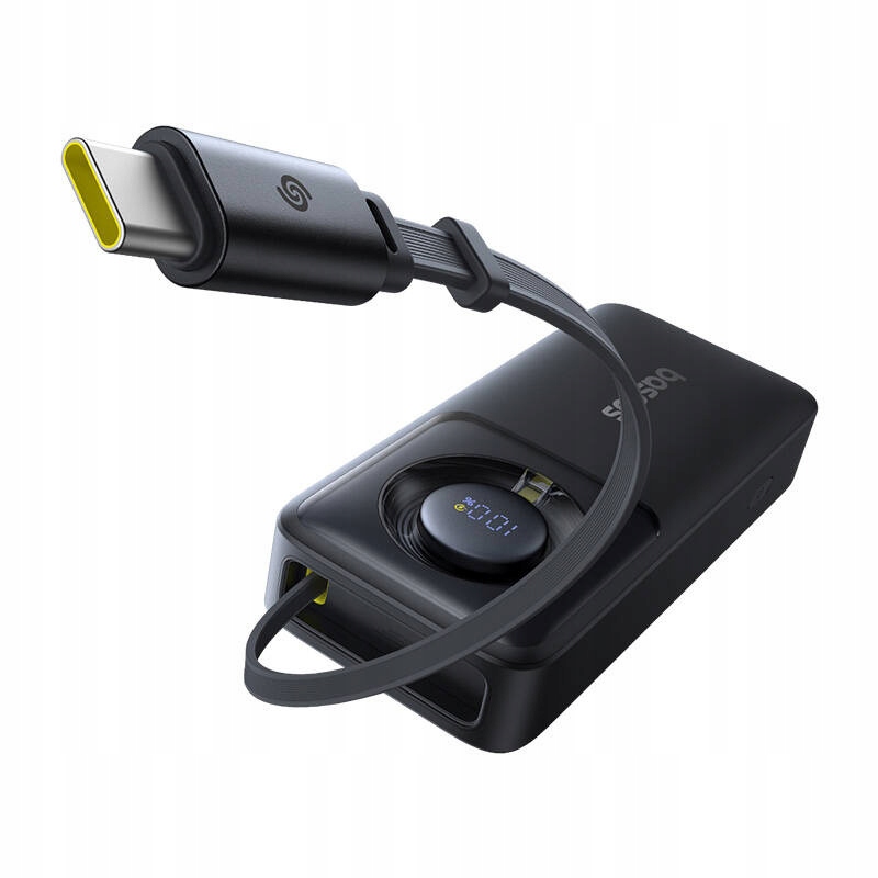 Powerbank Baseus Os Free2Pull 10000mAh 30W +kabel (czarny)