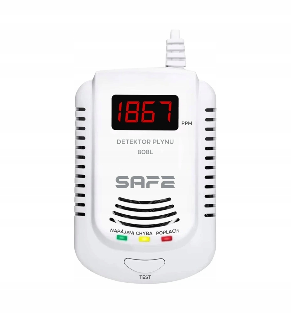 Detektor hořlavých a výbušných plynů Safe 808L (zemní plyn)