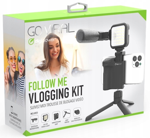 Uchwyt statyw Digipower Follow Me Vlogging LED Marka DigiPower