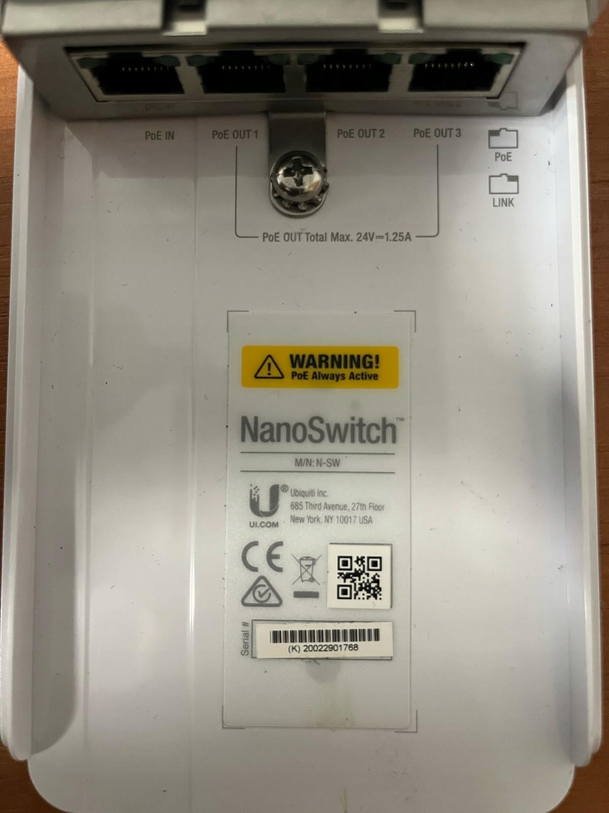 UBIQUITI N-SW NANOSWITCH uszkodzony