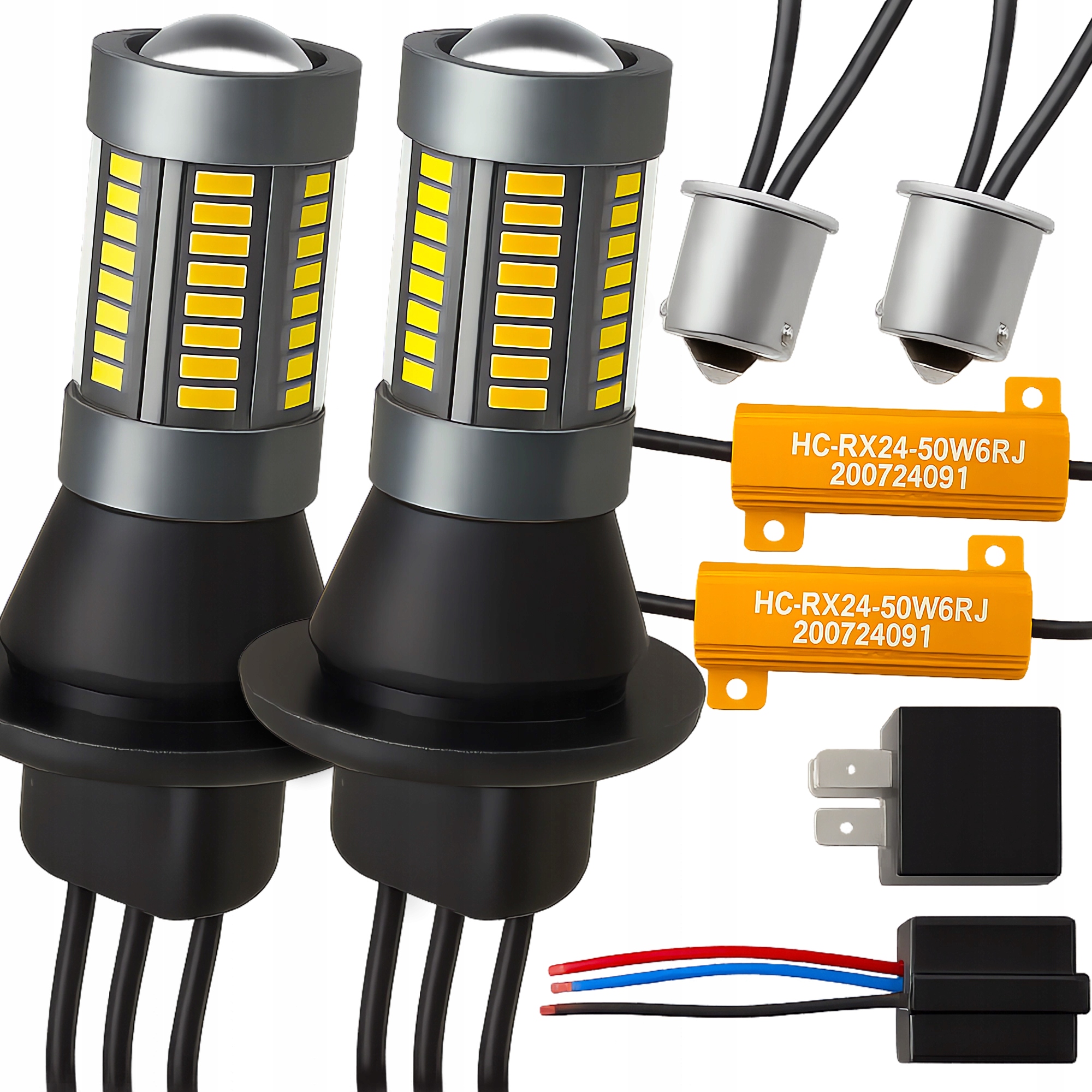 2V1 Lampy Pro Denní Svícení Směrová Světla Led Pro Denní Svícení BA15S