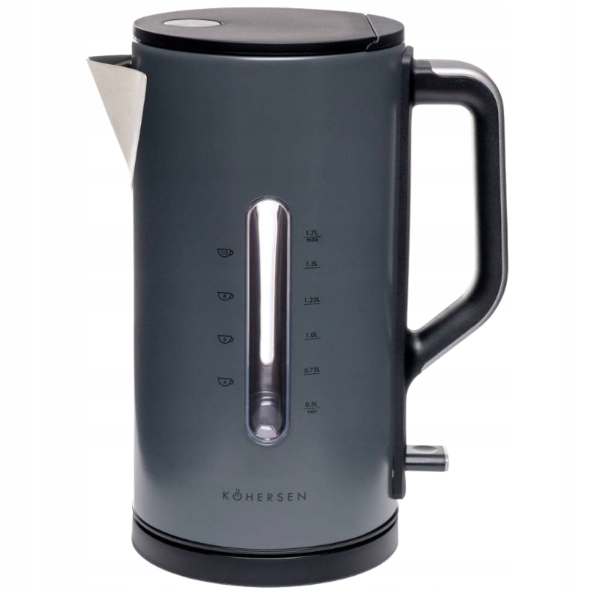 Czajnik elektryczny Kohersen Modern Matt A451 3000W 1,7L Szary
