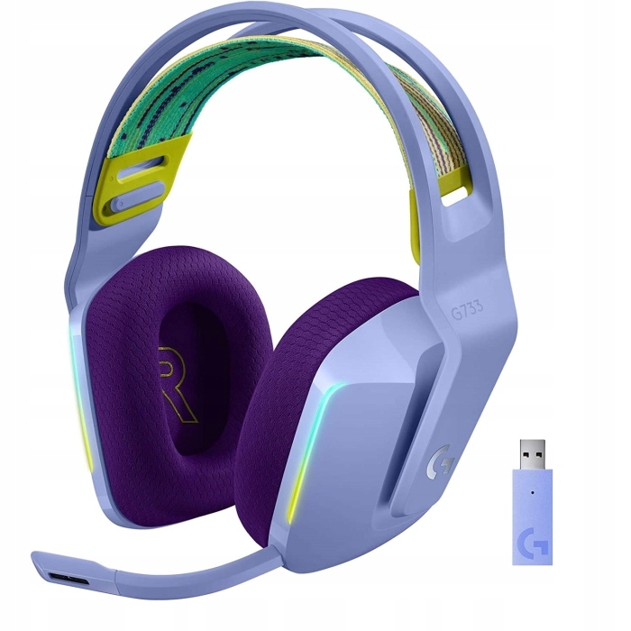 Logitech G733 Sluchátka Bezdrátová Lightspeed Rgb Lilac