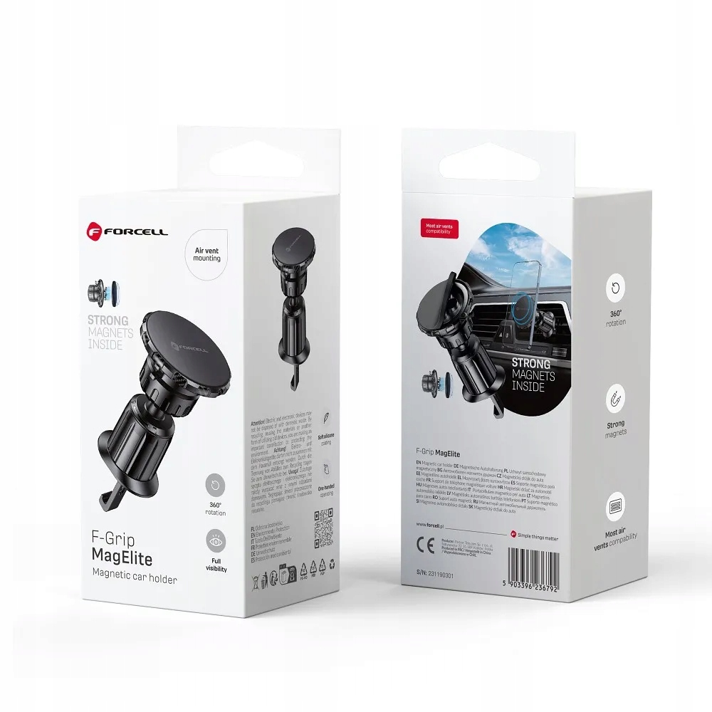 Magnetický Držák Telefonu Do Mřížky Automobilu Forcell F-grip