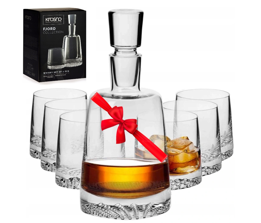 Karafka szklanki Krosno Zestaw do Whisky